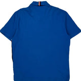 Tommy Hilfiger Striped Polo Shirt - XL Blue Cotton