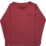Patagonia Long Sleeve T-Shirt - Small Red Cotton