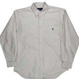 Ralph Lauren Striped Shirt - Large Pink Cotton