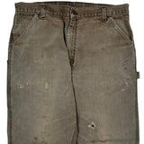Carhartt Carpenter Trousers - 36W 31L Grey Cotton