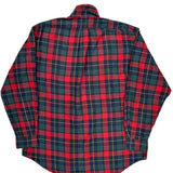 Ralph Lauren Checked Flannel Shirt - Large Green Cotton