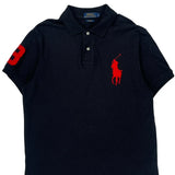 Big Pony Polo By Ralph Lauren Polo Shirt - Large Black Cotton