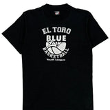 Single Stitch Screen Stars Jersey - Medium Black Cotton Blend