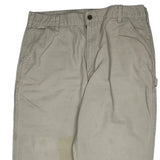 Carhartt Carpenter Trousers - 36W 31L Beige Cotton