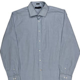 Tommy Hilfiger Slim Fit Shirt - Large Blue Cotton