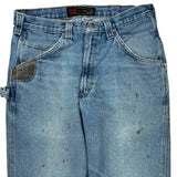 Wrangler Double Knee Carpenter Jeans - 32W 30L Blue Denim