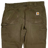 Carhartt Carpenter Trousers - 37W 30L Brown Cotton