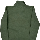 Polo By Ralph Lauren 1/4 Zip - Large Green Wool