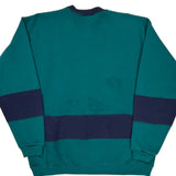 Signature Striped Sweatshirt - Medium Green Cotton