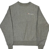 Reverse Weave Champion Sweatshirt - Small Grey Cotton
