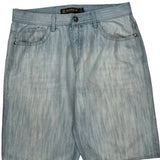 Avirex Denim Shorts - 34W 12L Light Wash Denim