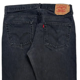 Levis Jeans - 34W 30L Black Cotton
