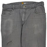 Carhartt Carpenter Trousers - 36W 31L Grey Cotton