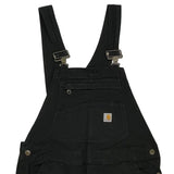 Loose Fit Carhartt Overalls - Medium Black Cotton
