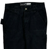 Carhartt Double Knee Carpenter Trousers - 30W 30L Black Cotton