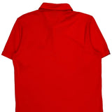 Adidas Polo Shirt - Medium Red Polyester