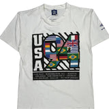USA 94 Umbro Single Stitch T-Shirt - Large Multicoloured Cotton