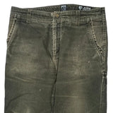Kuhl Double Knee Cord Pants - 36″ Waist Gray Corduroy