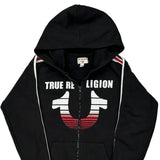True Religion Hoodie - Large Black Cotton