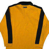 Columbia Contrast Stitch 1/4 Zip - Small Yellow Cotton