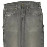 Carhartt Double Knee Carpenter Pants - 34W 32L Gray Cotton