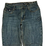 Unbranded Wide Leg Jeans - 32W 31L Blue Denim