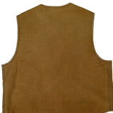 80S Carhartt Sherpa Lined Vest - XL Brown Cotton