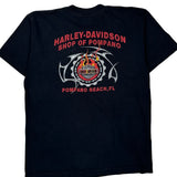 Shop Of Pompano Harley Davidson Graphic T-Shirt - Large Black Cotton