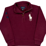 Age 5 Polo By Ralph Lauren 1/4 Zip - XS Burgundy Cotton