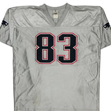 New England Patriots N.F.L. Team Apparel Nfl Jersey - 2XL Grey Polyester