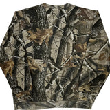 Realtree Camo Long Sleeve T-Shirt - Large Camo Cotton Blend
