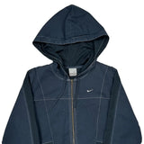 Nike Track Jacket - Medium Navy Cotton