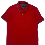 Tommy Hilfiger Slim Fit Polo Shirt - XL Red Cotton