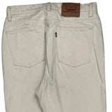 Levis Jeans - 31W 28L Cream Cotton