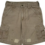 Carhartt Cargo Shorts - 30W 10L Khaki Cotton