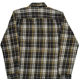 Carhartt Checked Flannel Shirt - Large Black Cotton