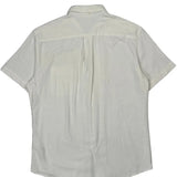 Tommy Hilfiger Short Sleeve Shirt - Large White Cotton