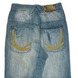Karl Kani Hip Hop Jeans - 30W 29L Light Wash Denim