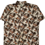Island Shores Floral Hawaiian Shirt - XL Multicoloured Cotton