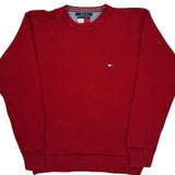 Tommy Hilfiger Sweater - Medium Red Cotton