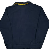 Harley Davidson Spellout 1/4 Zip - XL Navy Cotton