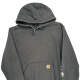 Carhartt Hoodie - Large Gray Cotton Blend