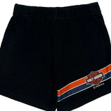 Age 4 Harley Davidson Graphic Shorts - XS Black Cotton Blend