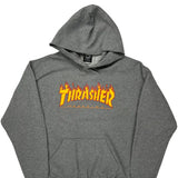 Thrasher Hoodie - Large Grey Cotton Blend