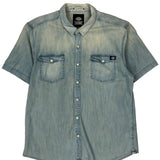 Dickies Denim Shirt - 2XL Light Wash Denim