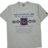 Single Stitch Indianapolis 500 Nutmeg Graphic T-Shirt - XL Gray Cotton