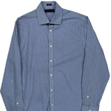 Tommy Hilfiger Checked Shirt - Medium Blue Cotton