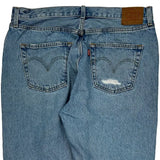 501 Levis Jeans - 34W 30L Light Wash Cotton