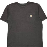 Original Fit Carhartt T-Shirt - Large Gray Cotton