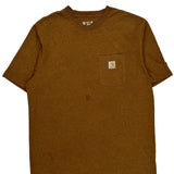 Carhartt T-Shirt - Large Brown Cotton